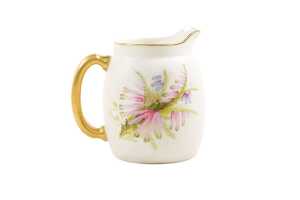 Victorian Royal Worcester porcelain vase and jug - 5