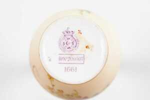Three Edwardian Royal Worcester blushware porcelain pieces - 5