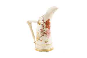 Victorian Royal Worcester porcelain jug, 1894