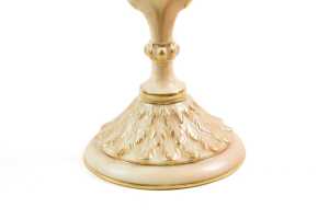Antique Royal Worcester blushware porcelain vase, 1913 - 4