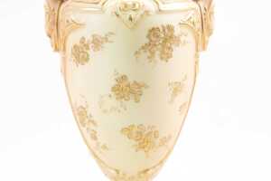 Victorian Royal Worcester porcelain twin handled vase, 1897 - 3