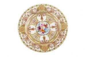 Antique Royal Worcester porcelain cabinet plate, 1921 and one other - 4