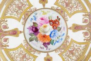 Antique Royal Worcester porcelain cabinet plate, 1921 and one other - 5