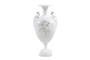 Royal Worcester blanc de chine porcelain twin handled vase