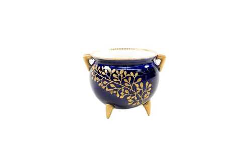 Victorian Royal Worcester porcelain cauldron vase