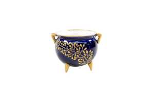Victorian Royal Worcester porcelain cauldron vase