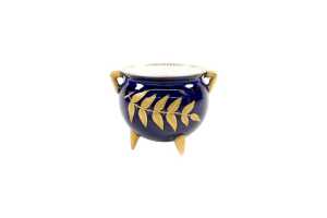 Victorian Royal Worcester porcelain cauldron vase - 2
