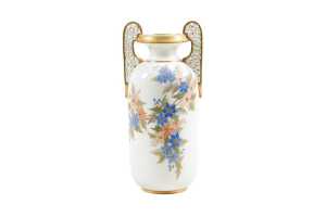 Antique Grainger and Co. of Worcester porcelain twin handled vase