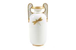 Antique Grainger and Co. of Worcester porcelain twin handled vase - 2