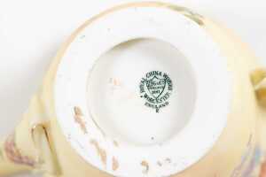 Antique Grainger and Co. blushware porcelain teapot and vase - 3