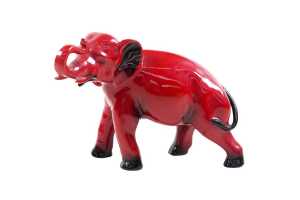 Royal Doulton Flambe ceramic elephant
