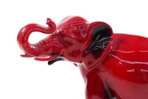 Royal Doulton Flambe ceramic elephant - 2
