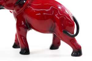 Royal Doulton Flambe ceramic elephant - 3