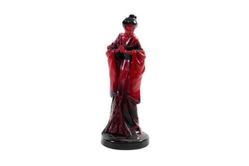 Royal Doulton Flambe 'The Geisha' ceramic figure