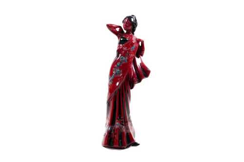 Royal Doulton Flambe 'Eastern Grace' ceramic figure