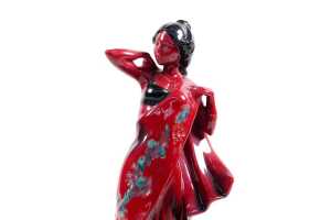 Royal Doulton Flambe 'Eastern Grace' ceramic figure - 2