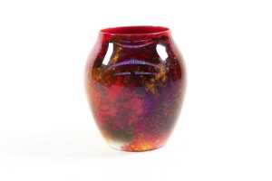 Two Royal Doulton flambe porcelain vases - 4