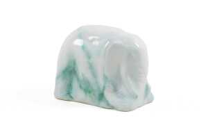 Royal Doulton 'Chinese Jade' porcelain elephant figure - 2