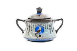 Royal Doulton Titanian Ware 'Bird of Paradise' porcelain four piec tea service - 3