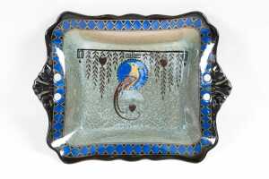 Three Royal Doulton Titanian Ware 'Bird of Paradise' porcelain dishes - 2