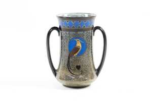 Three Royal Doulton Titanian Ware 'Bird of Paradise' porcelain pieces - 4