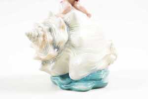 Minton 'Les Enfants de la Mer - L'Enfant a la Lyre' hand painted porcelain figure - 3
