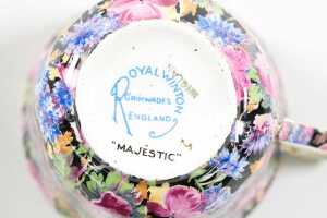 Royal Winton 'Majestic' porcelain breakfast set - 6