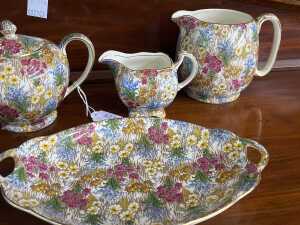 Collection of Royal Winton 'Marguerite' porcelain - 3