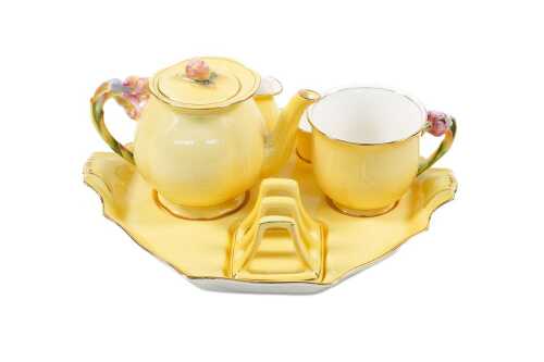 Royal Winton 'Tiger Lily' porcelain breakfast set