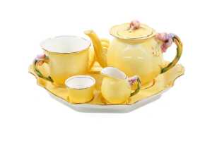 Royal Winton 'Tiger Lily' porcelain breakfast set - 2