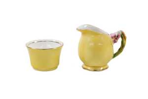 Royal Winton 'Tiger Lily' porcelain breakfast set - 5