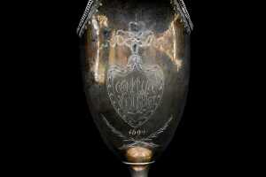European silver helmet form creamer, c.1800 - 3
