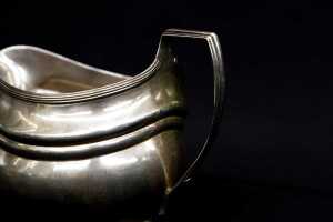 George III English sterling silver creamer, 1804 - 3