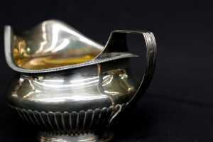 George III English sterling silver creamer, 1804 - 3