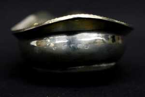 Georgian English sterling silver pap boat, 1810 - 3