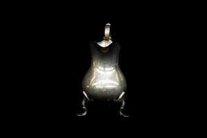 Late Victorian English sterling silver tri-footed creamer, weight 65g - 2