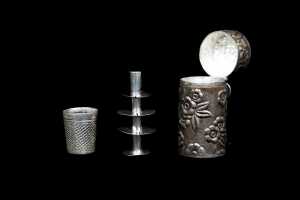 Sterling silver etui sewing set - 3