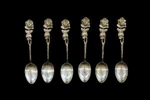 Group of Hildeshiem Rose German 835 silver cutlery, weight 113g - 2