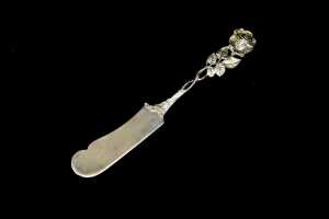 Group of Hildeshiem Rose German 835 silver cutlery, weight 97g - 3