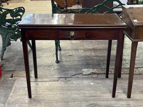 Georgian mahogany tea table