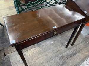 Georgian mahogany tea table - 2