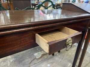 Georgian mahogany tea table - 3