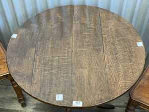 Georgian oak wine table - 2