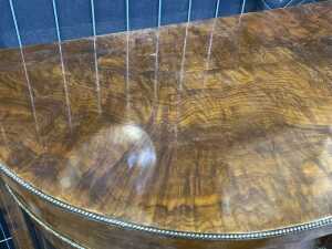 Victorian burr walnut parlour cabinet - 4