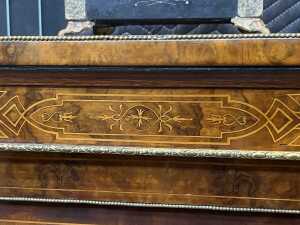Victorian burr walnut parlour cabinet - 6