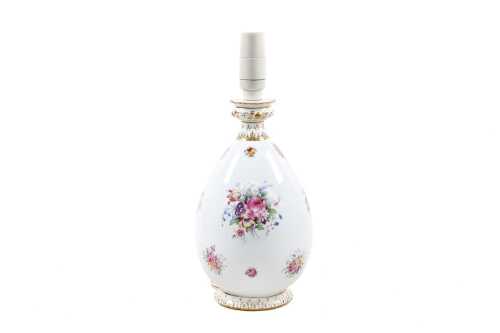 Royal Crown Derby 'posy' porcelain lamp base
