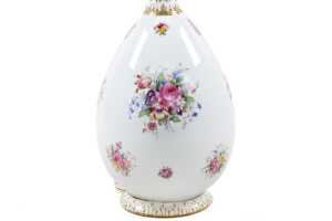Royal Crown Derby 'posy' porcelain lamp base - 2