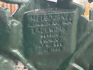 Reproduction Coalbrookdale fern design cast iron garden chair - 5