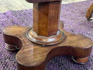 William IV mahogany sewing table - 5