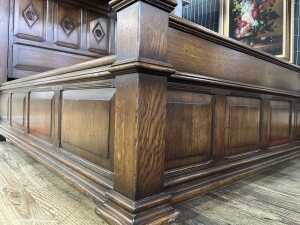 Jacobean style oak tester or four poster bed - 5